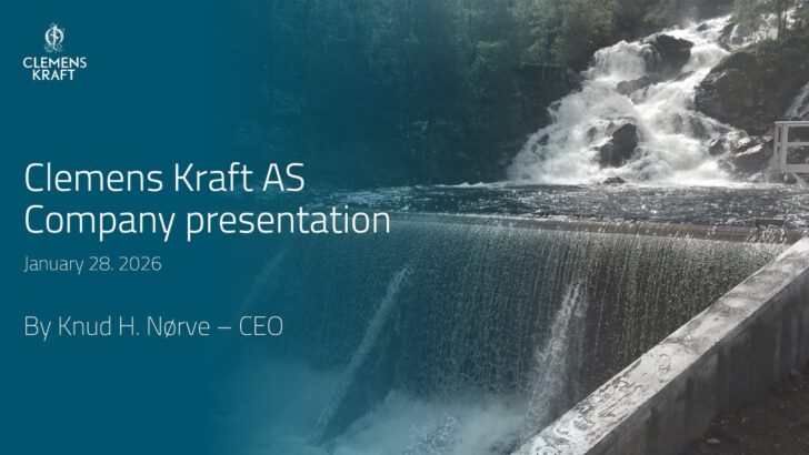 Forside på presentasjonen